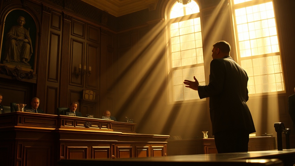 Dramatic courtroom moment